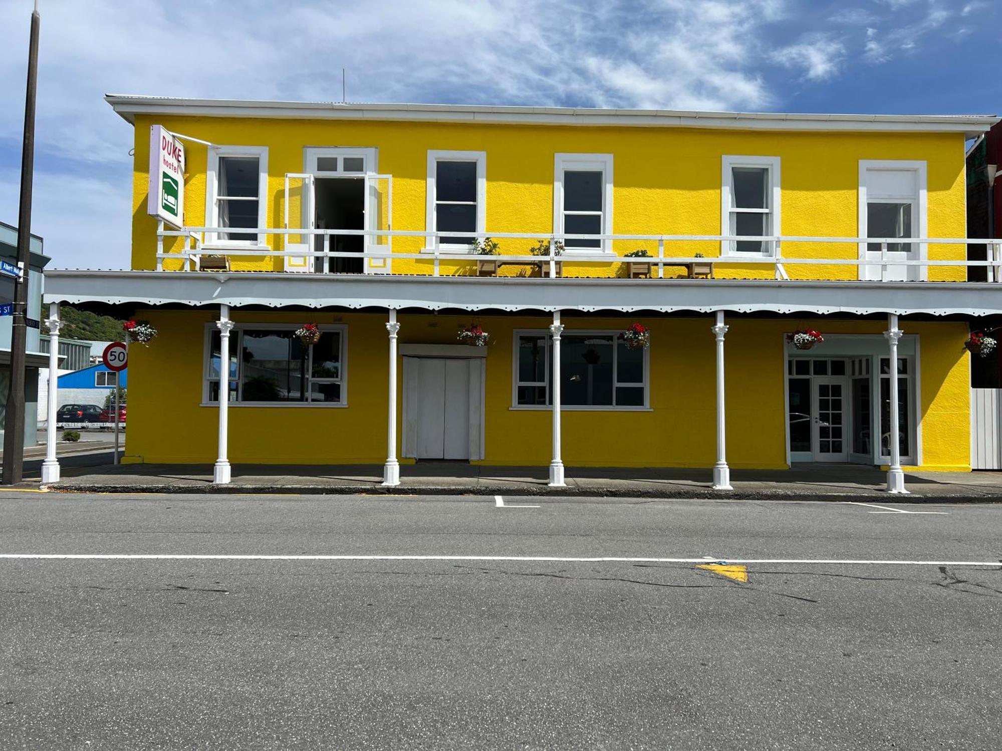 The Duke Hostel Greymouth Exterior photo The hotel in 2019